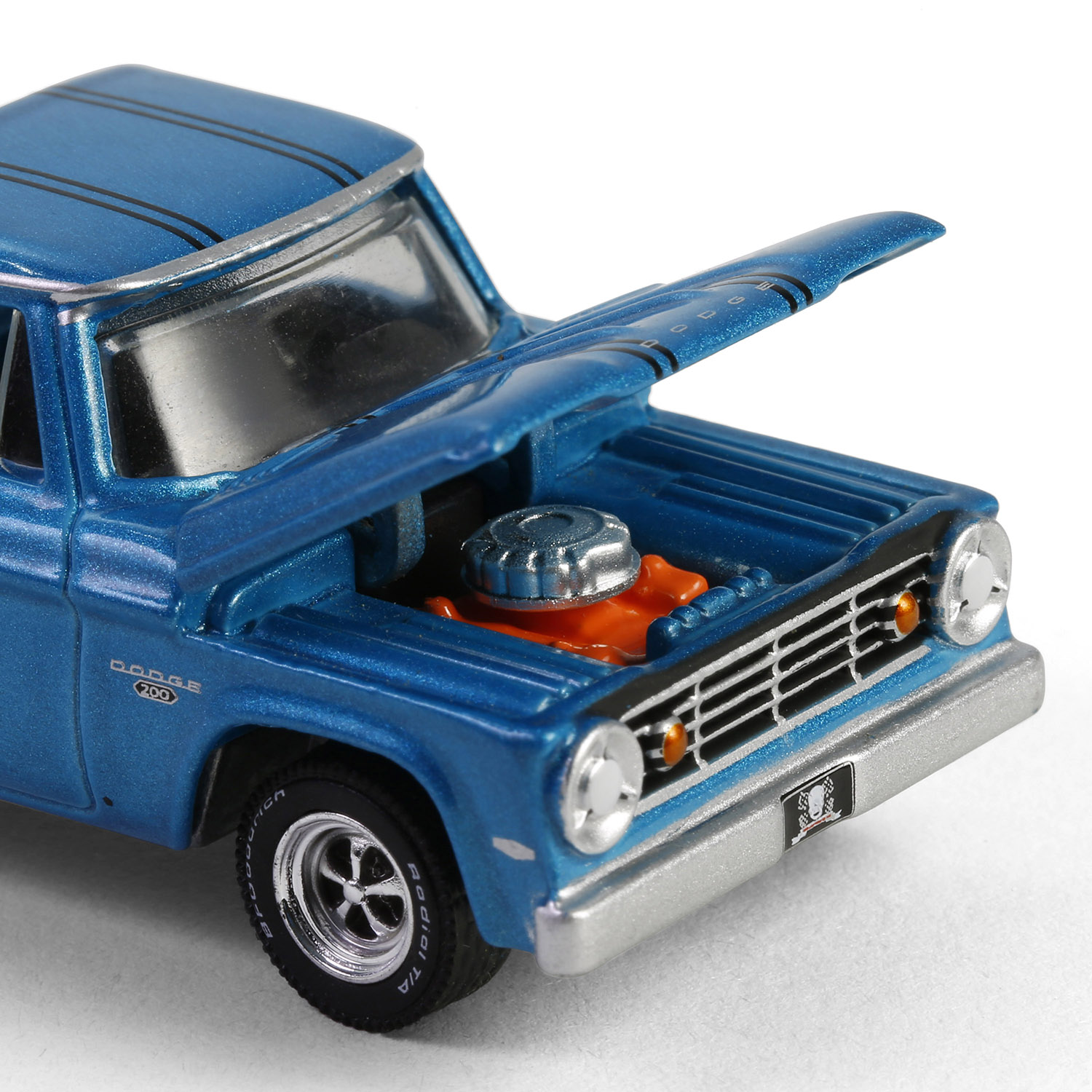 Plymouth GTX with Dodge D-200 & Flatbed Trailer