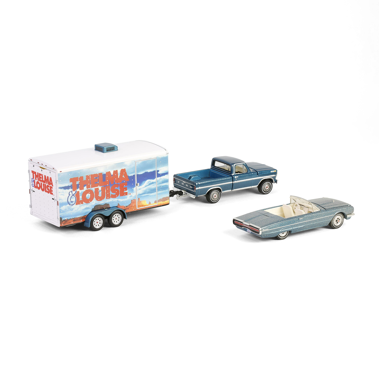 Thunderbird Convertible with Ford F-250 & Enclosed Car Hauler