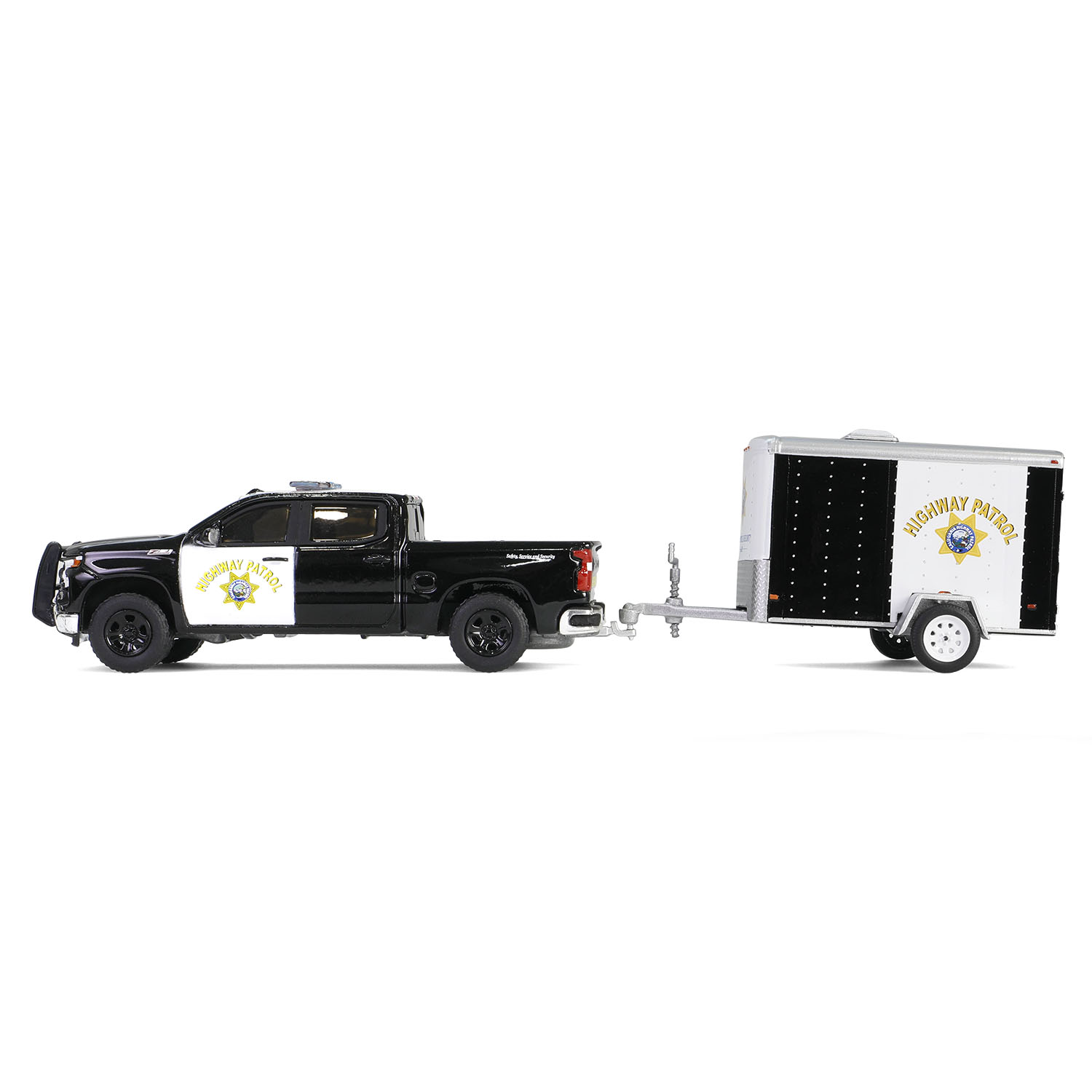 Silverado with Small Cargo Trailer