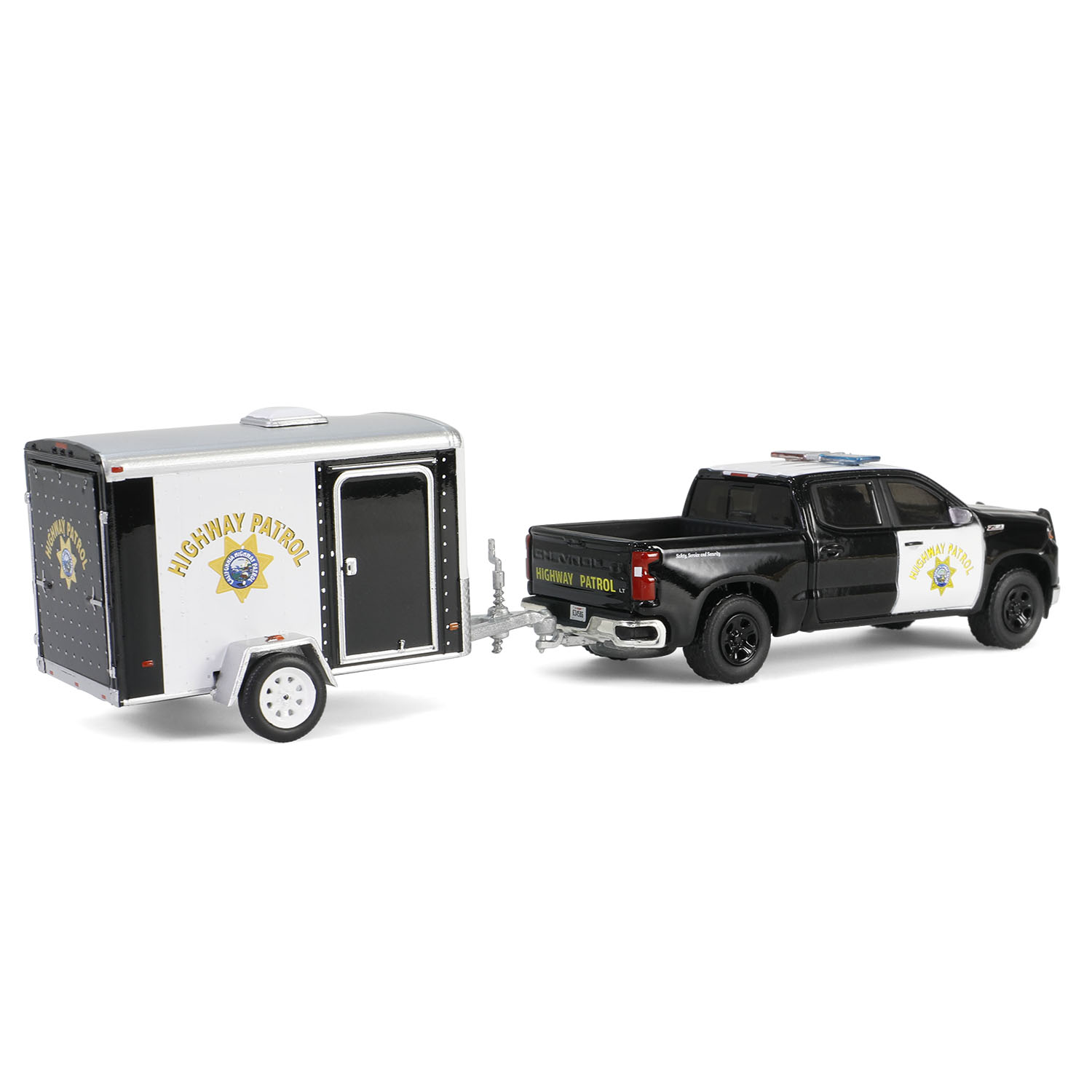 Silverado with Small Cargo Trailer