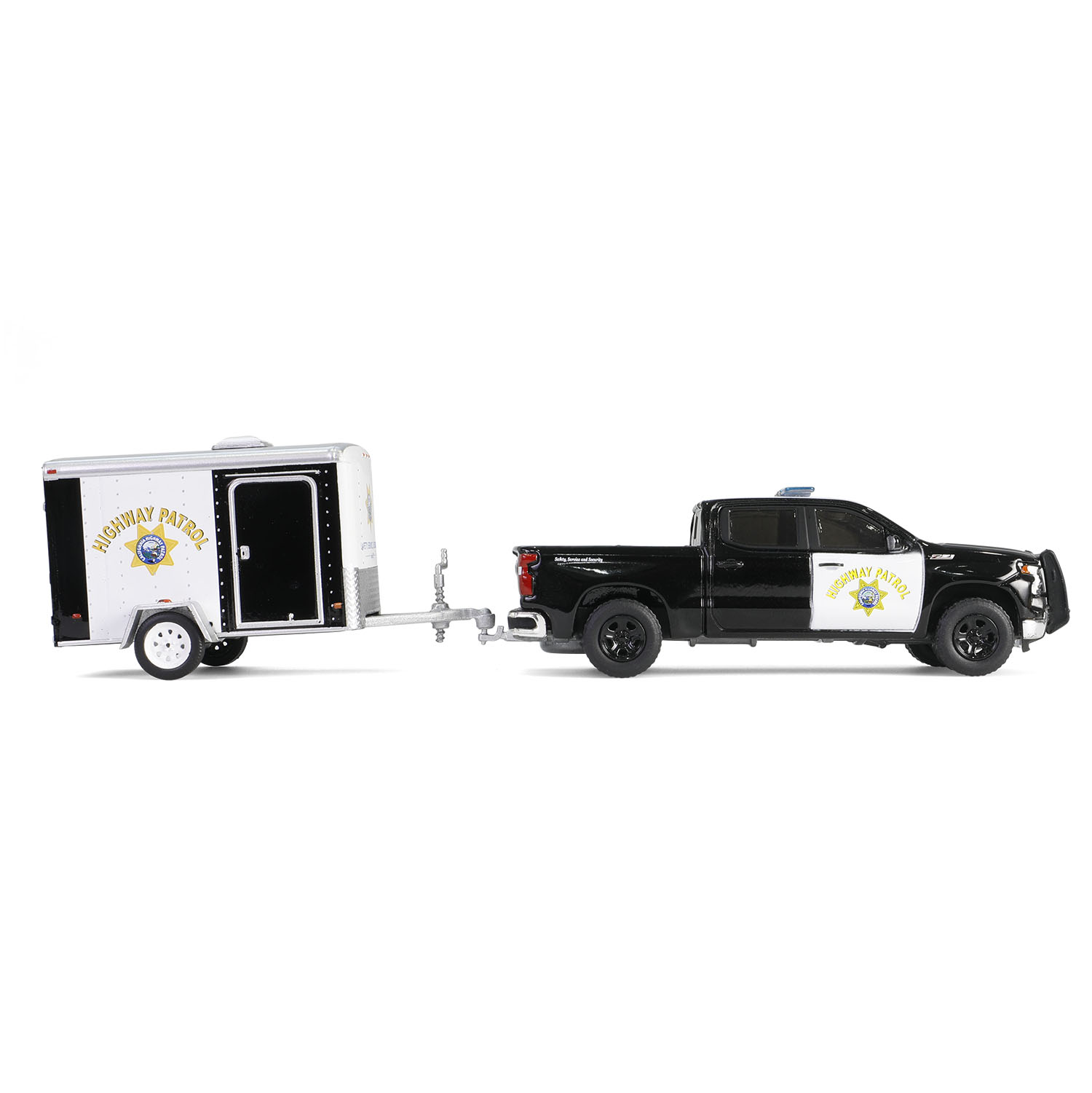 Silverado with Small Cargo Trailer