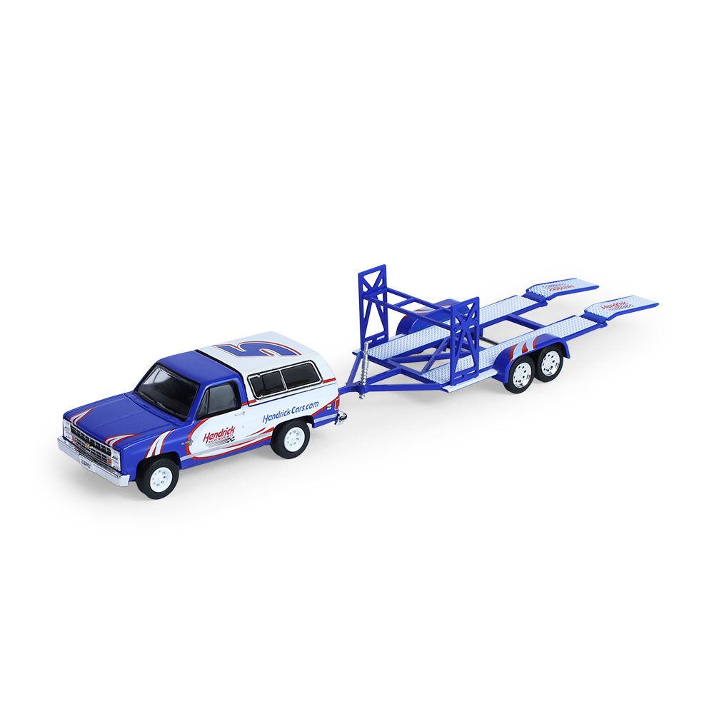 K5 Blazer Silverado & Camaro – Hendrick Motorsports – Kyle Larson #5 HendrickCars.com First Win Tribute on Tandem Car Trailer