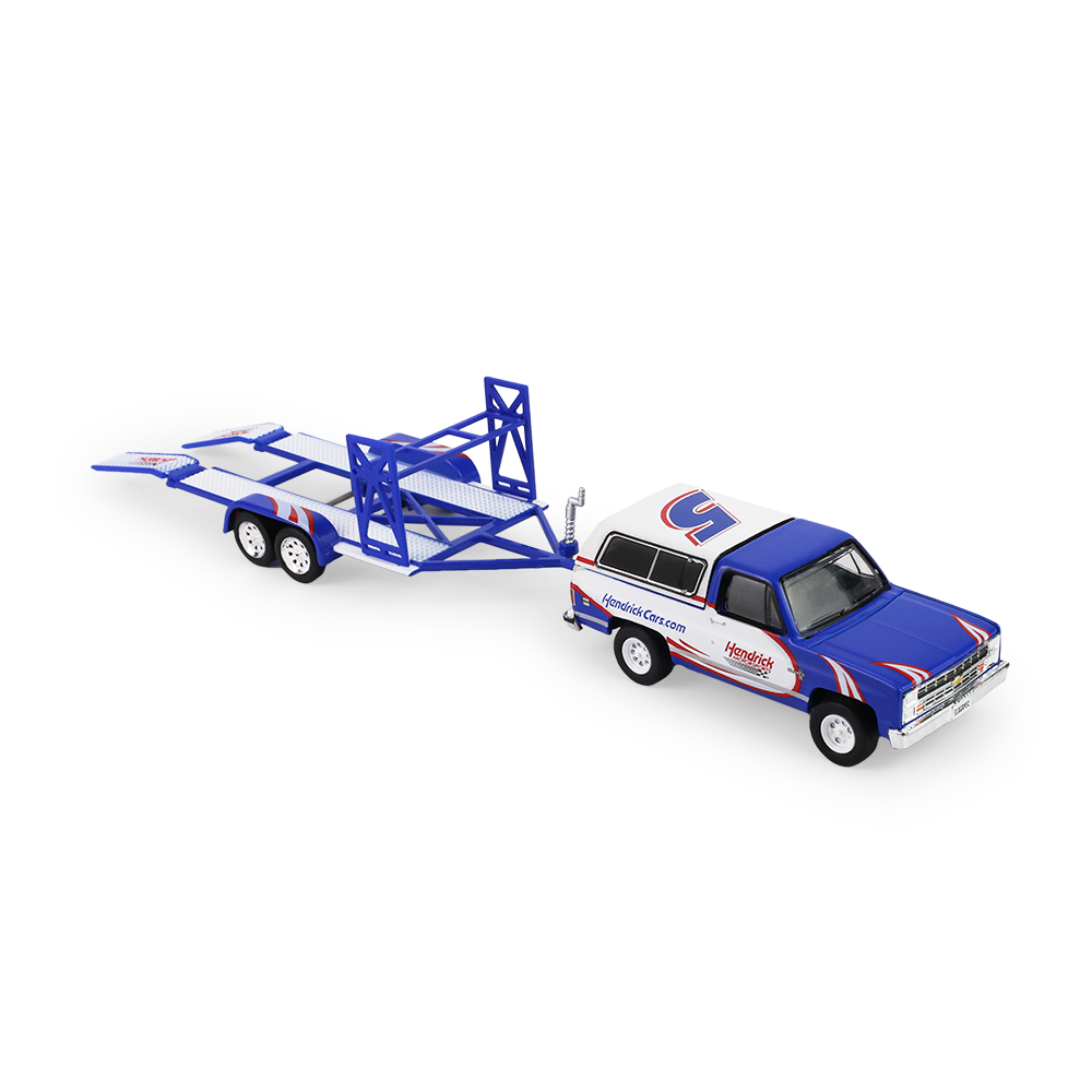 K5 Blazer Silverado & Camaro – Hendrick Motorsports – Kyle Larson #5 HendrickCars.com First Win Tribute on Tandem Car Trailer