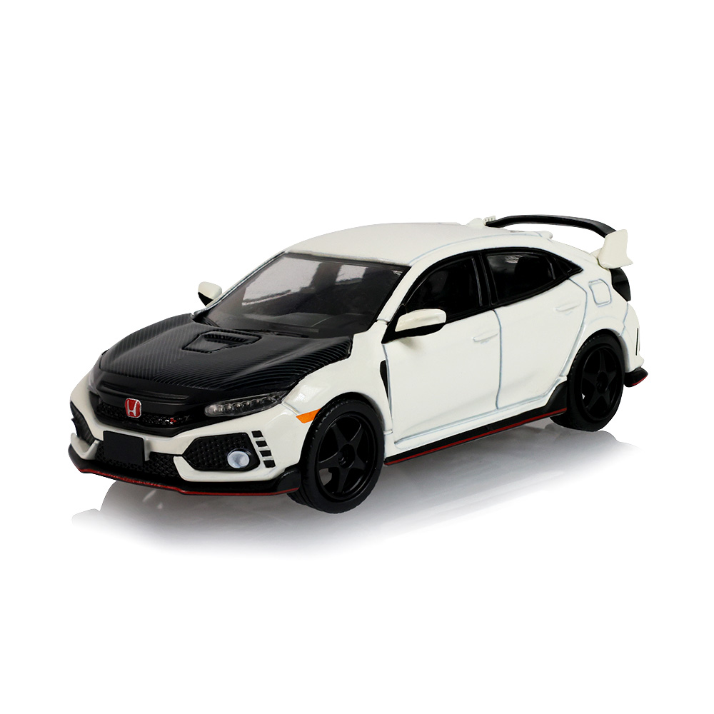 Honda Civic Type-R (FK8) with Custom Wheels and Carbon Hood - Championship White