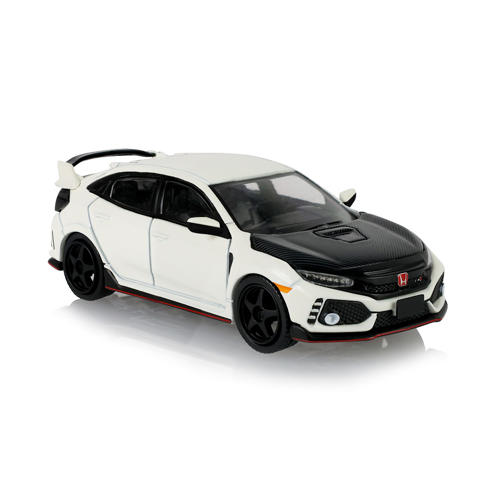 Honda Civic Type-R (FK8) with Custom Wheels and Carbon Hood - Championship White