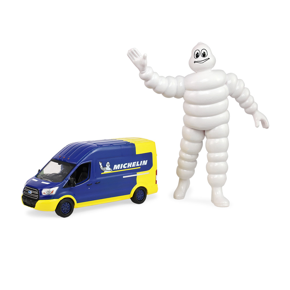 2019 Ford Transit LWB High Roof - Michelin Tires Special Liveries with 1:18 Michelin Figure (Hobby Exclusive)