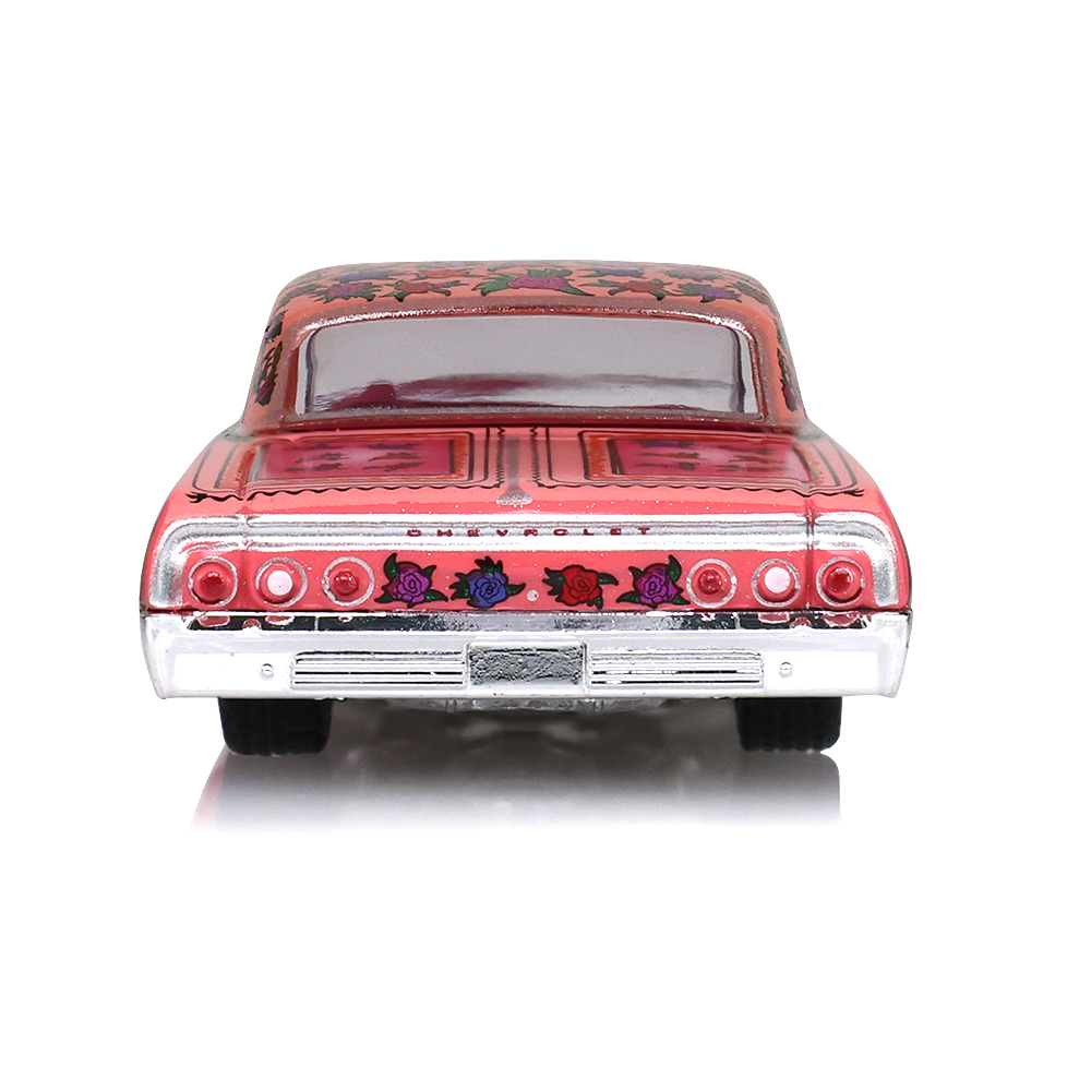 California Lowriders Series 1 - 1964 Chevrolet Impala Lowrider - Pink with Roses