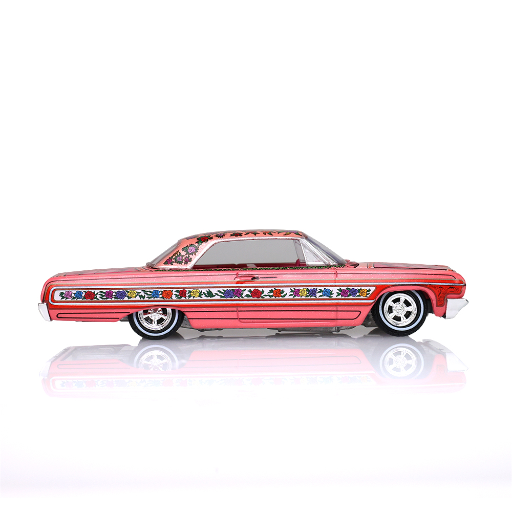 California Lowriders Series 1 - 1964 Chevrolet Impala Lowrider - Pink with Roses