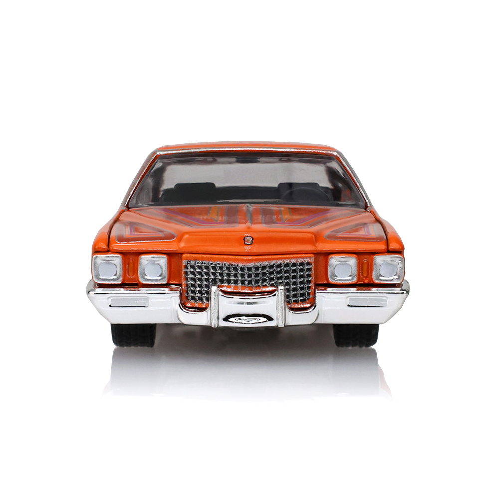 1972 Cadillac Coupe deVille - Lowriders - Mandarin Orange – Sergio Rocha Collaboration (Hobby Exclusive)