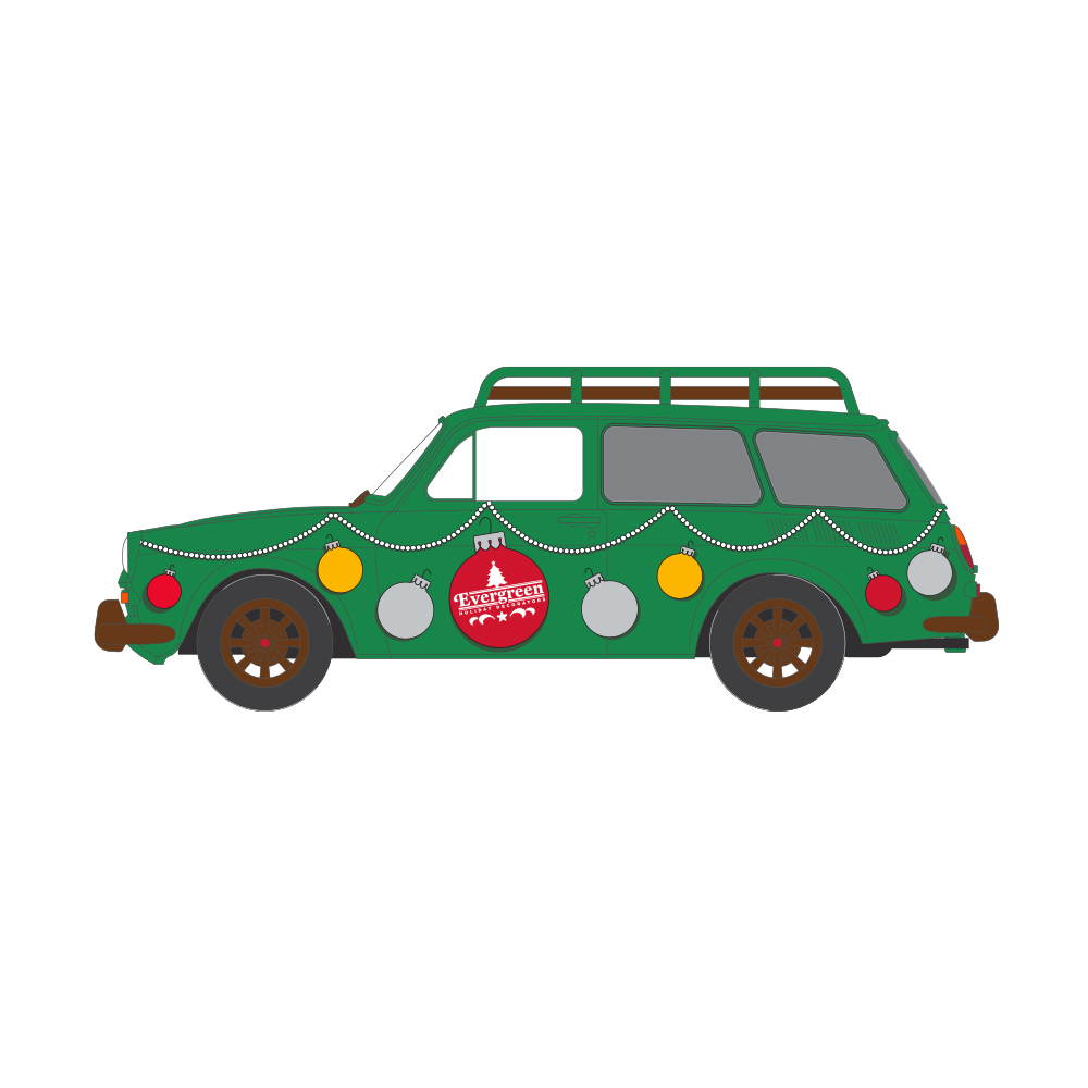 Christmas 2026 Limited Edition -1965 Volkswagen Type 3 Squareback with Roof Rack