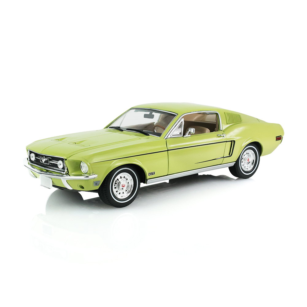 1968 Ford Mustang GT Fastback – Lime Gold with Black GT Stripe