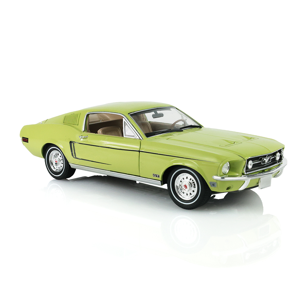 1968 Ford Mustang GT Fastback – Lime Gold with Black GT Stripe
