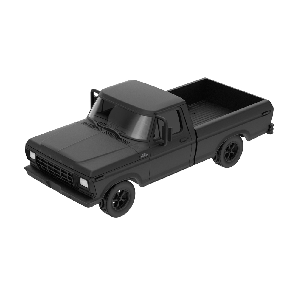 1979 Ford F-100 Custom Pickup - Matte Black