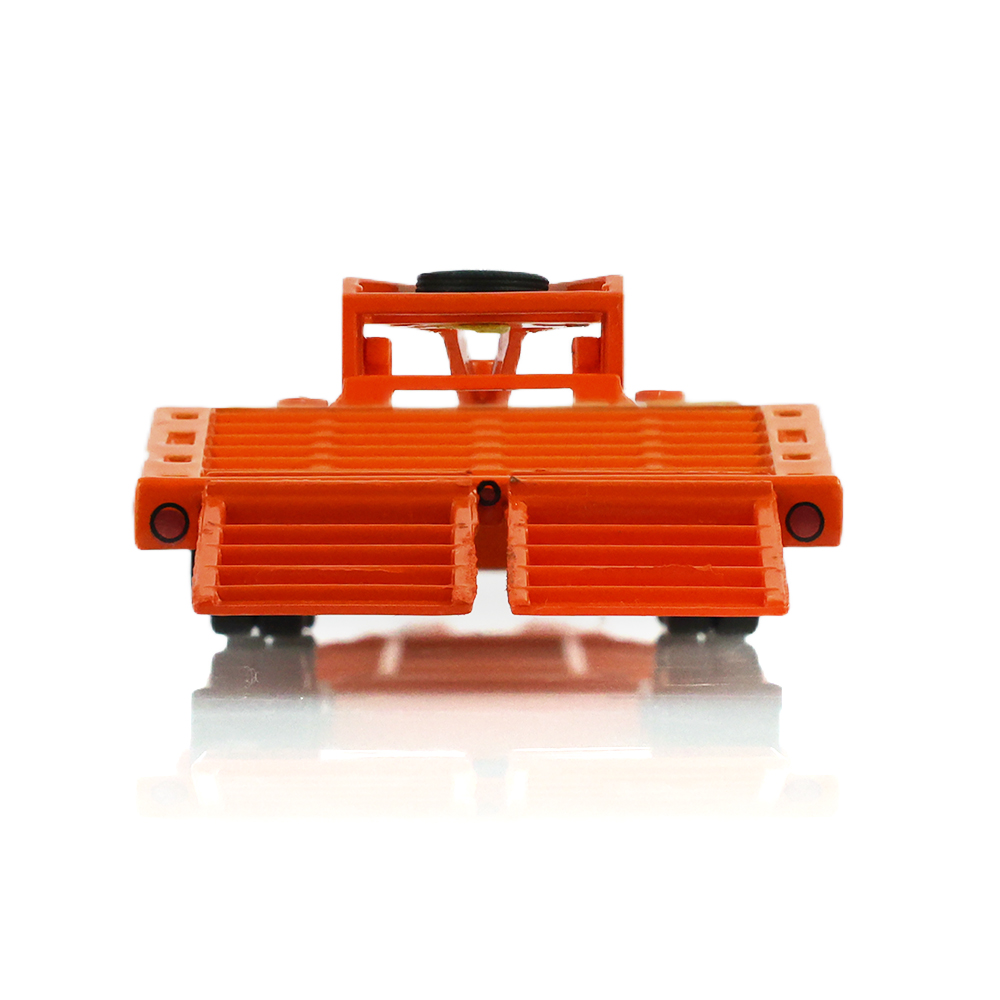 Gooseneck Trailer - Orange with Red and White Conspicuity Stripes