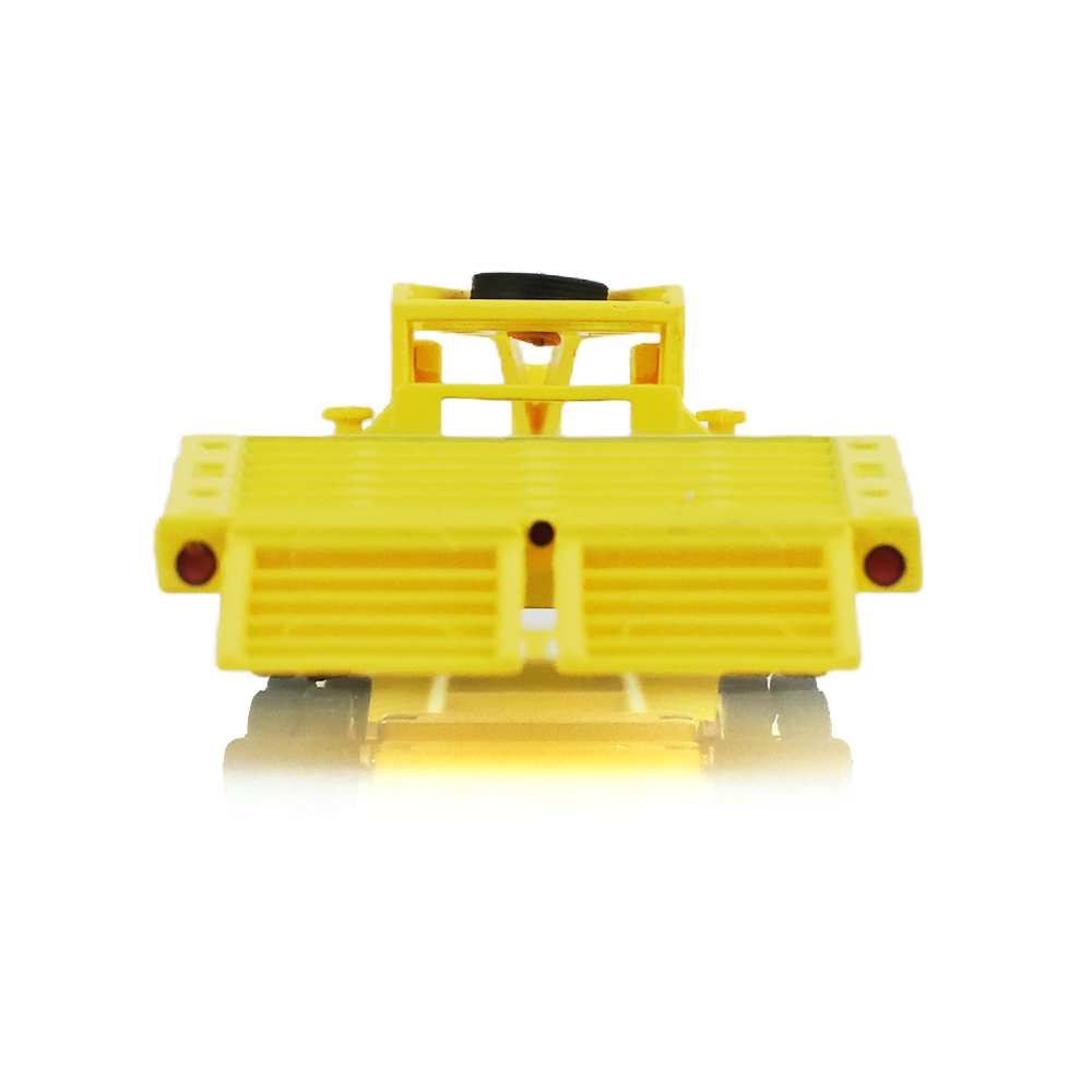 Gooseneck Trailer - Yellow with Red and White Conspicuity Stripes