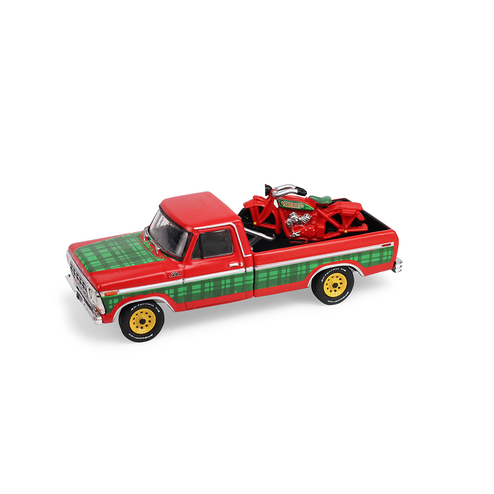 1978 Ford F-250 with Vintage Motorcycle - Christmas 2025 Limited Edition (Hobby Exclusive) 