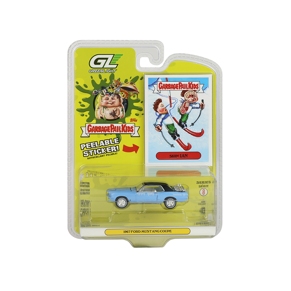 Garbage Pail Kids - 1967 Ford Mustang Coupe with Trunk Ski Rack and Skis Solid Pack
