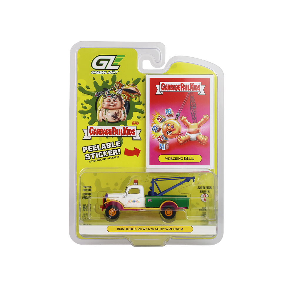 Garbage Pail Kids - 1945 Dodge Power Wagon Wrecker - Wrecking Bill Solid Pack (48 pieces per case) Solid Pack