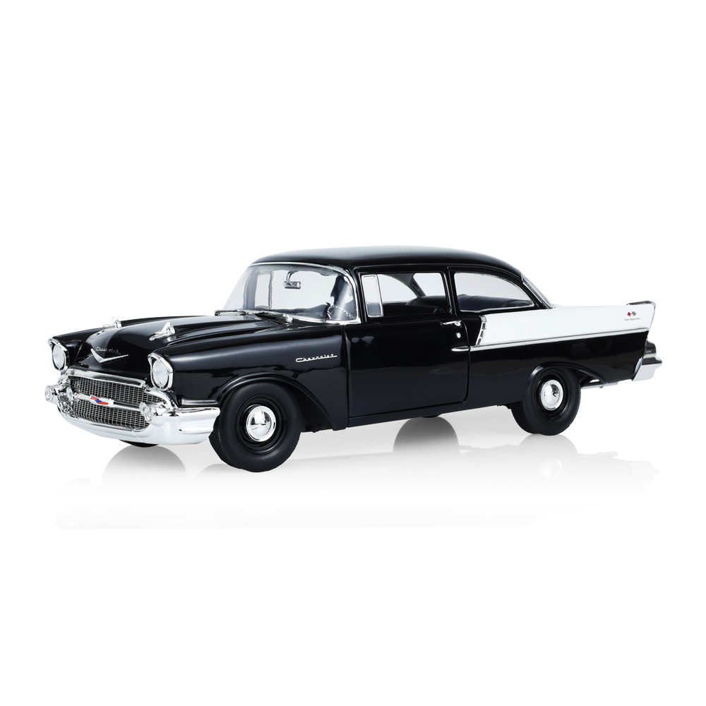 Barrett-Jackson 1957 Chevy 150 (Onxy Black with Gloss White Upper Sides & Trunk Lid)