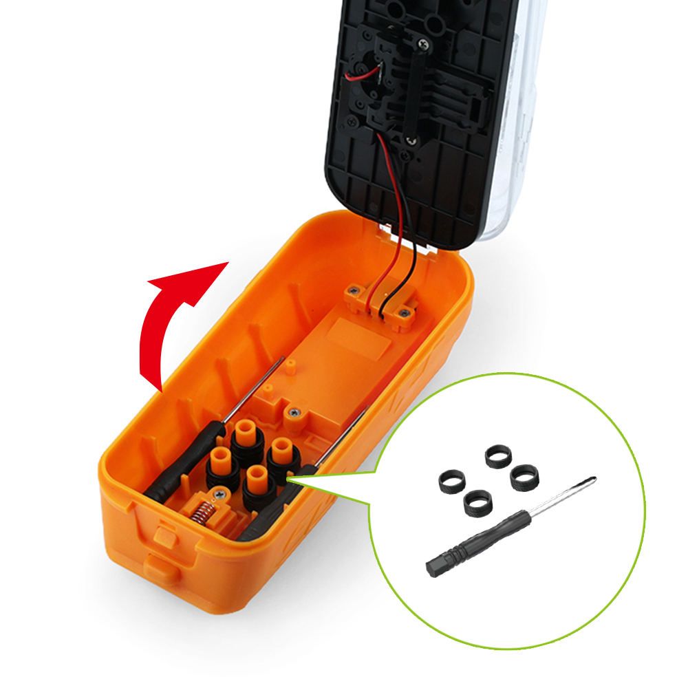 Travel case with accessories storage compartment