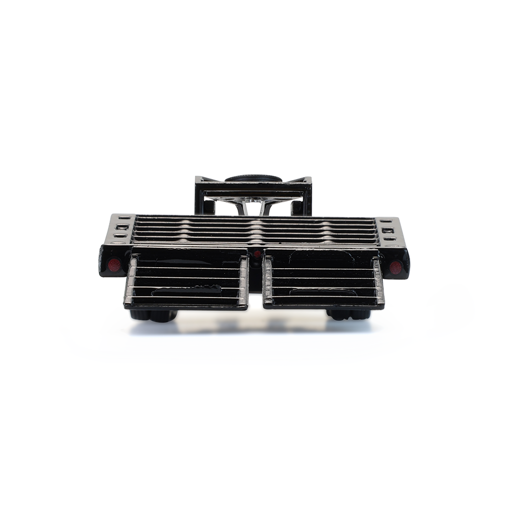 Gooseneck Trailer - Black with Red and White Conspicuity Stripes (Hobby Exclusive)